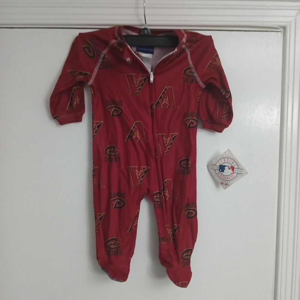 Red Kids Toddlers MLB Arizona Diamondback One Piece Size 3-6months